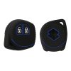 Kwmobile autókulcs fedél Suzuki/Opel 2 gombos, fekete/kék, szilikon, KWM000008EY003C