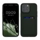 Kwmobile tok Apple iPhone 15 Pro Max készülékhez, sötétzöld, szilikon, KWM000020EP004C