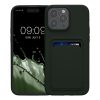 Kwmobile tok Apple iPhone 15 Pro Max készülékhez, sötétzöld, szilikon, KWM000020EP004C