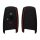 Kwmobile autókulcs fedél BMW 3 gombokhoz, fekete/piros, szilikon, KWM0000085G004C