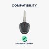 Kwmobile autókulcs fedél Mitsubishi 2 gomboshoz, szürke, szilikon, KWM000008JC004C