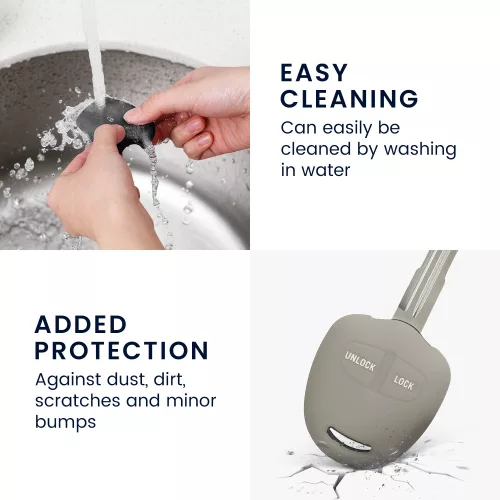 Kwmobile autókulcs fedél Mitsubishi 2 gomboshoz, szürke, szilikon, KWM000008JC004C