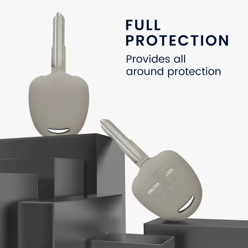 Kwmobile autókulcs fedél Mitsubishi 2 gomboshoz, szürke, szilikon, KWM000008JC004C