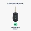 Kwmobile autókulcs fedél Dacia/Renault 2 gombokhoz, szürke, szilikon, KWM000012VM004C