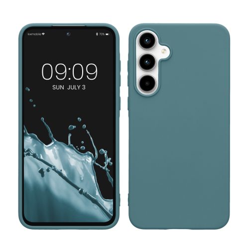 Kwmobile tok Samsung Galaxy A55 5G-hez, világoszöld, szilikon, KWM000021MG013C