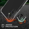 Kwmobile tok Samsung Galaxy A15 5G telefonhoz, átlátszó/fekete, szilikon, KWM000021MP001C