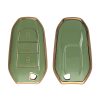 Kwmobile autókulcs fedél Opel 3 gombokhoz - Keyless Go, zöld/arany, szilikon, KWM0000256D002C