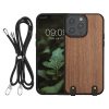 Kwmobile tok Apple iPhone 14 Pro Max telefonhoz, barna, fa, KWM000022PF001C