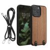 Kwmobile tok Apple iPhone 14 Pro Max telefonhoz, barna, fa, KWM000022PF001C