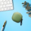 Kwmobile fejhallgató tok Samsung Galaxy Buds FE, zöld, szilikon, KWM0000256R003C