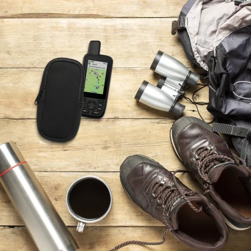 Kwmobile védőburkolat Garmin GPSMAP 66sr/GPSMAP 67 készülékhez, fekete, neoprén, KWM0000256U001C