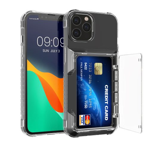 Kwmobile tok Apple iPhone 12/iPhone 12 Pro telefonhoz, átlátszó, műanyag, KWM000022PO001C