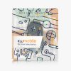 Kwmobile autókulcs fedél Peugeot/Citroen 3 gombokhoz - Smart Key, kék/arany, szilikon, KWM0000167F002C