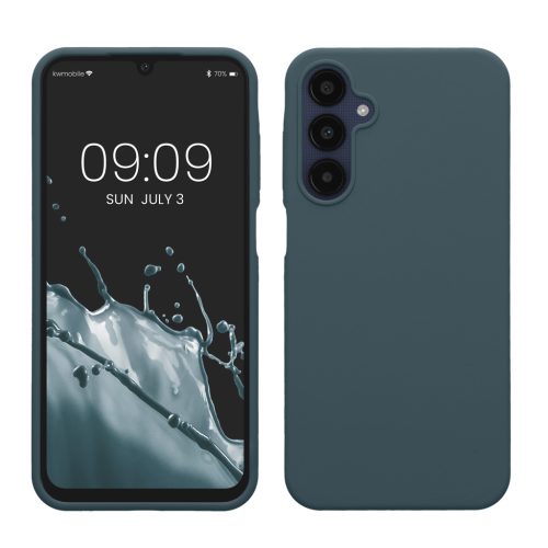 Kwmobile tok Samsung Galaxy A25-höz, sötétzöld, szilikon, KWM000021MV016C