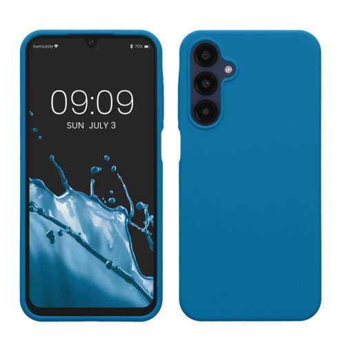 Kwmobile tok Samsung Galaxy A25-höz, kék, szilikon, KWM000021MV018C