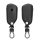Kwmobile autókulcs fedél VW 3 gombokhoz, sötétszürke, természetes bőr, KWM000012RW002C