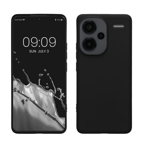 Kwmobile tok Xiaomi Redmi Note 13 Pro Plus 5G telefonhoz, fekete, szilikon, KWM000020KI001C