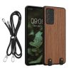 Kwmobile tok Samsung Galaxy A52/Galaxy A52 5G/Galaxy A52s 5G-hez, barna, fa/szilikon, KWM000021NY001C