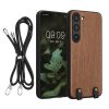 Kwmobile tok Samsung Galaxy S23-hoz, barna, fa, KWM000021OG001C