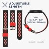 Kwmobile szíj Xiaomi Mi Watch Color Sport/S1 Active-hoz, fekete/piros, szilikon, KWM0000258B001C