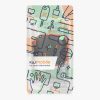 Kwmobile univerzális fejhallgató tok, fekete/narancs, szilikon, KWM000007UN004C