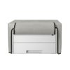 Kwmobile burkolat a Brother HL-L3230CDW LED/HL-L3210CW nyomtatóhoz, világosszürke, textil, KWM000009VU002C