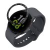 Kwmobile számlapkeret Samsung Galaxy Watch 5 telefonhoz, fekete/ezüst, alumínium, KWM0000259A001C