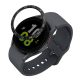 Kwmobile számlapkeret Samsung Galaxy Watch 5 telefonhoz, fekete/ezüst, alumínium, KWM0000259A001C