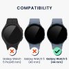 Kwmobile számlapkeret Samsung Galaxy Watch 5 telefonhoz, fekete/ezüst, alumínium, KWM0000259A001C