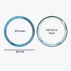 Kwmobile számlapkeret Samsung Galaxy Watch 6 Classic telefonhoz, kék, alumínium, KWM0000259B002C