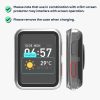 2 db Kwmobile huzat biztonsági üveggel Huawei Watch D, átlátszó/zöld, műanyag, KWM000015ER005C