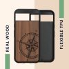Kwmobile Google Pixel 8a tok, barna, fa/szilikon, KWM000020KV001C
