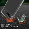 Kwmobile tok nyakpánttal Google Pixel 8a-hoz, átlátszó/fekete, szilikon, KWM000020KZ001C