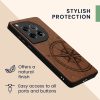 Kwmobile tok OnePlus 12 telefonhoz, barna, fa, KWM000022QB001C