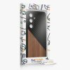 Kwmobile tok Samsung Galaxy S24 telefonhoz, barna/fekete, fa, KWM000021OQ001C