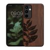 Kwmobile tok Samsung Galaxy A55-höz, sötétbarna, fa, KWM000021PL005C