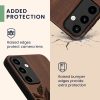 Kwmobile tok Samsung Galaxy A55-höz, sötétbarna, fa, KWM000021PL005C