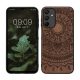 Kwmobile tok Samsung Galaxy A15 5G telefonhoz, sötétbarna, fa, KWM000021PM002C
