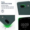 Kwmobile tok Google Pixel 7a telefonhoz, sötétzöld, szilikon, KWM000019YF017C