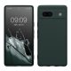 Kwmobile tok Google Pixel 7a telefonhoz, sötétzöld, szilikon, KWM000019YF018C