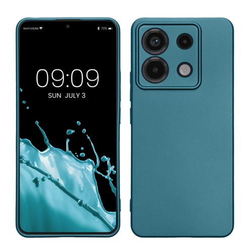 Kwmobile tok Xiaomi Redmi Note 13 Pro 5G-hez, zöld, szilikon, KWM000020LE001C