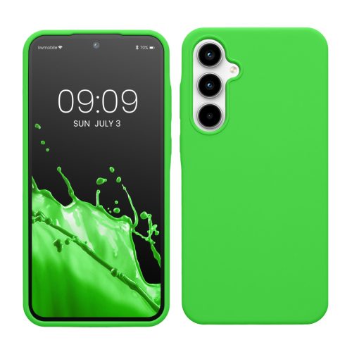 Kwmobile tok Samsung Galaxy A35-höz, zöld, szilikon, KWM000021PA009C