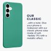 Kwmobile tok Samsung Galaxy A35-höz, zöld, szilikon, KWM000021PC004C