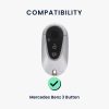 Kwmobile autókulcs fedél Mercedes Benz 3 gomboshoz - Smart Key, barna, természetes bőr, KWM000025AB001C