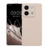 Kwmobile tok Xiaomi Redmi Note 13-hoz, krémszínű, szilikon, KWM000020LK002C