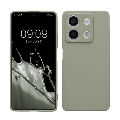 Kwmobile tok Xiaomi Redmi Note 13-hoz, zöld, szilikon, KWM000020LK003C