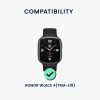 4 db Kwmobile 20 mm-es szíjra rögzíthető adapter a Honor Watch 4, ezüst/fekete, acél, KWM000025AZ001C