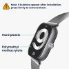 2 db Kwmobile védőfólia készlet Xiaomi Redmi Watch 4, átlátszó/fekete, polimer, KWM000025BC001C