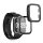 2 db biztonsági üveggel ellátott Kwmobile tok készlet Xiaomi Redmi Watch 4, átlátszó/fekete, műanyag, KWM000025BG002C