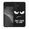 Kwmobile tok Samsung Galaxy S24, fekete/fehér, szilikon, KWM000021QE001C